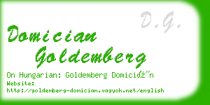 domician goldemberg business card